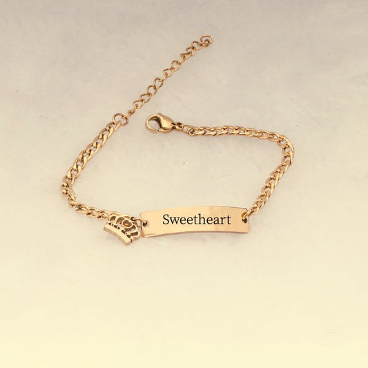 Golden Stainless Steel Children's Bracelet