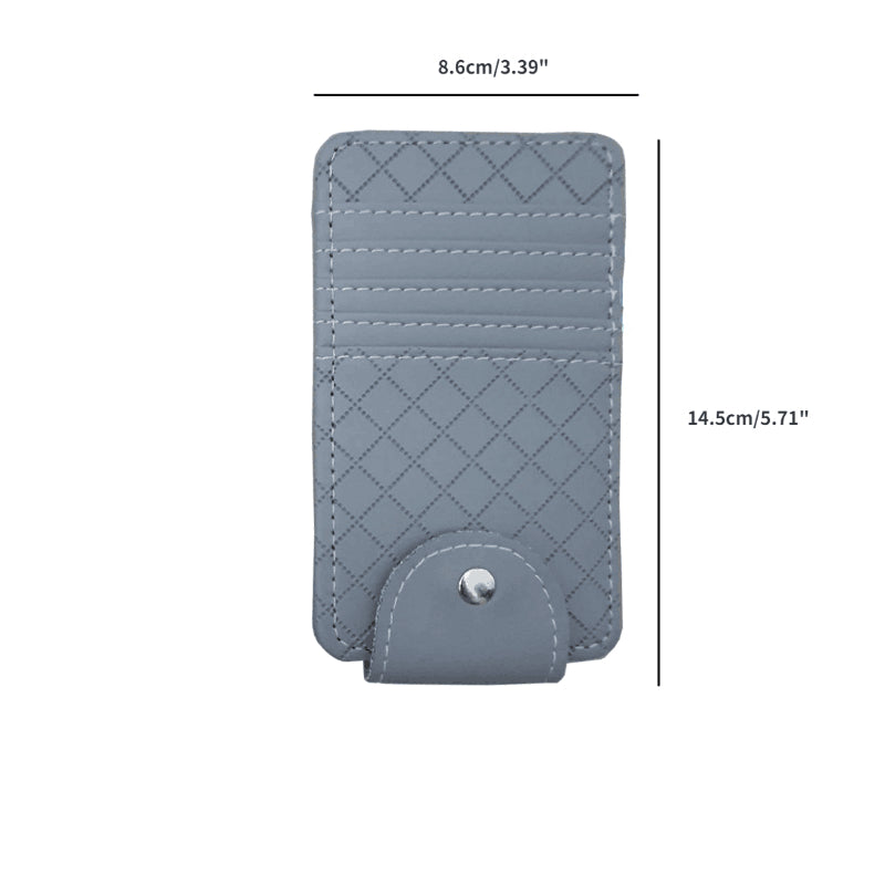 Multifunctional Sun Visor Ticket and Card Holder Organizer
