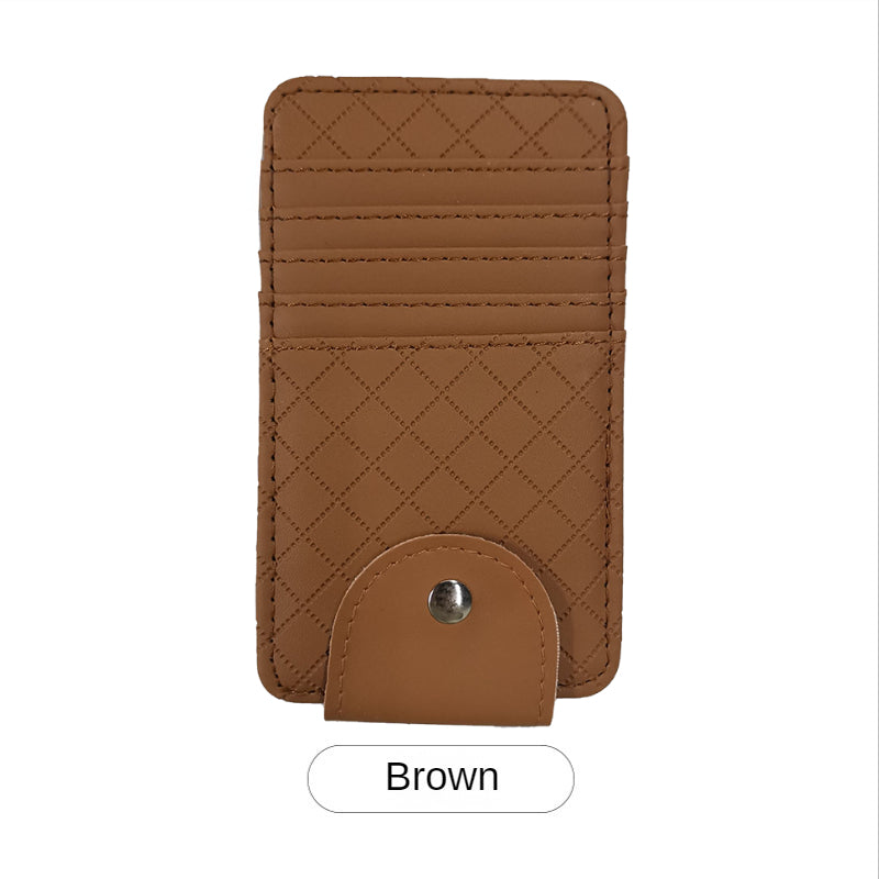 Multifunctional Sun Visor Ticket and Card Holder Organizer