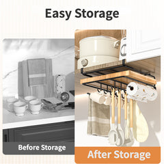 Metal Cutting Board Holder Hanging Rack Under Cabinet Shelf Organizer
