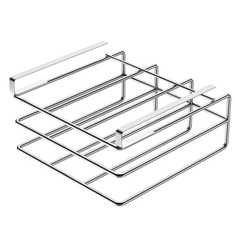 Metal Cutting Board Holder Hanging Rack Under Cabinet Shelf Organizer