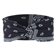 Boho Style Printed Sports Headband Yoga Headband Flower Pattern