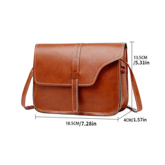 Lady Shoulder Bags Retro Women Messenger Bag Solid Small Square Crossbody Bag