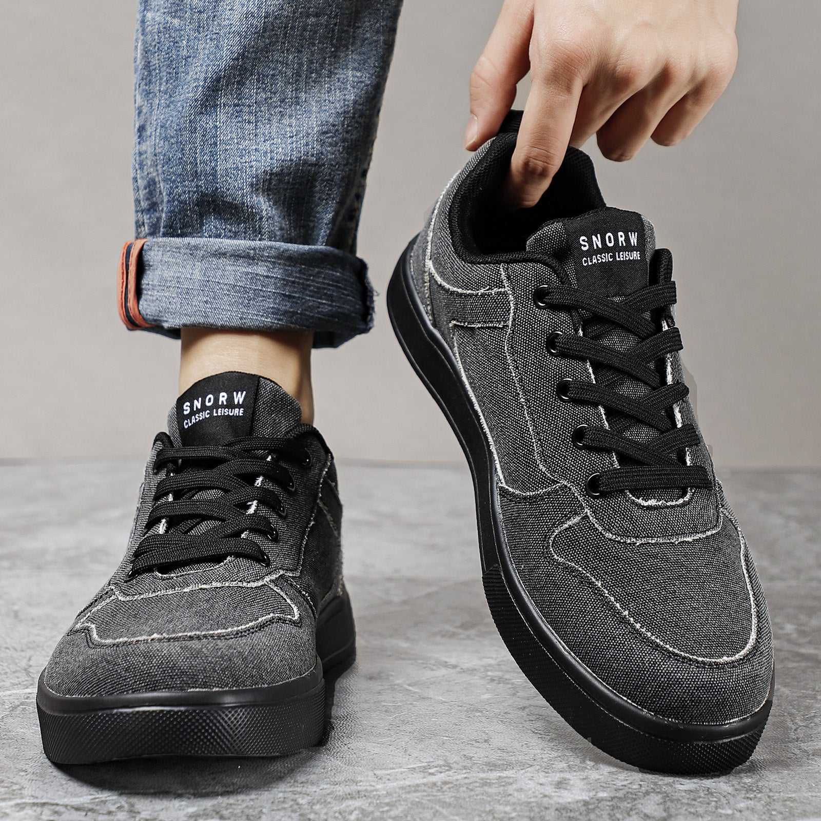 Men's Canvas Skate Shoes Non Slip Casual Shoes