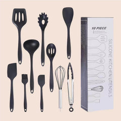10pcs Silicone Utensil Set Kitchen Safety Cooking Tools Non Stick