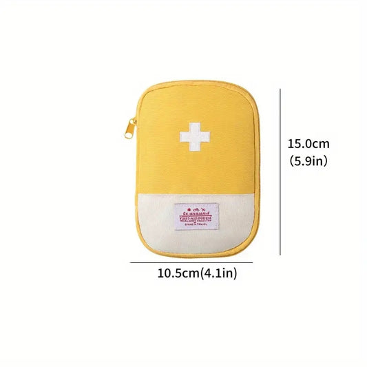 Mini Medicine Storage Bag Zipper Mesh Emergency Carry-On Travel Household Bag