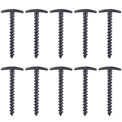 10pcs Tent Screw Stakes Plastic Threaded Nails for Camping