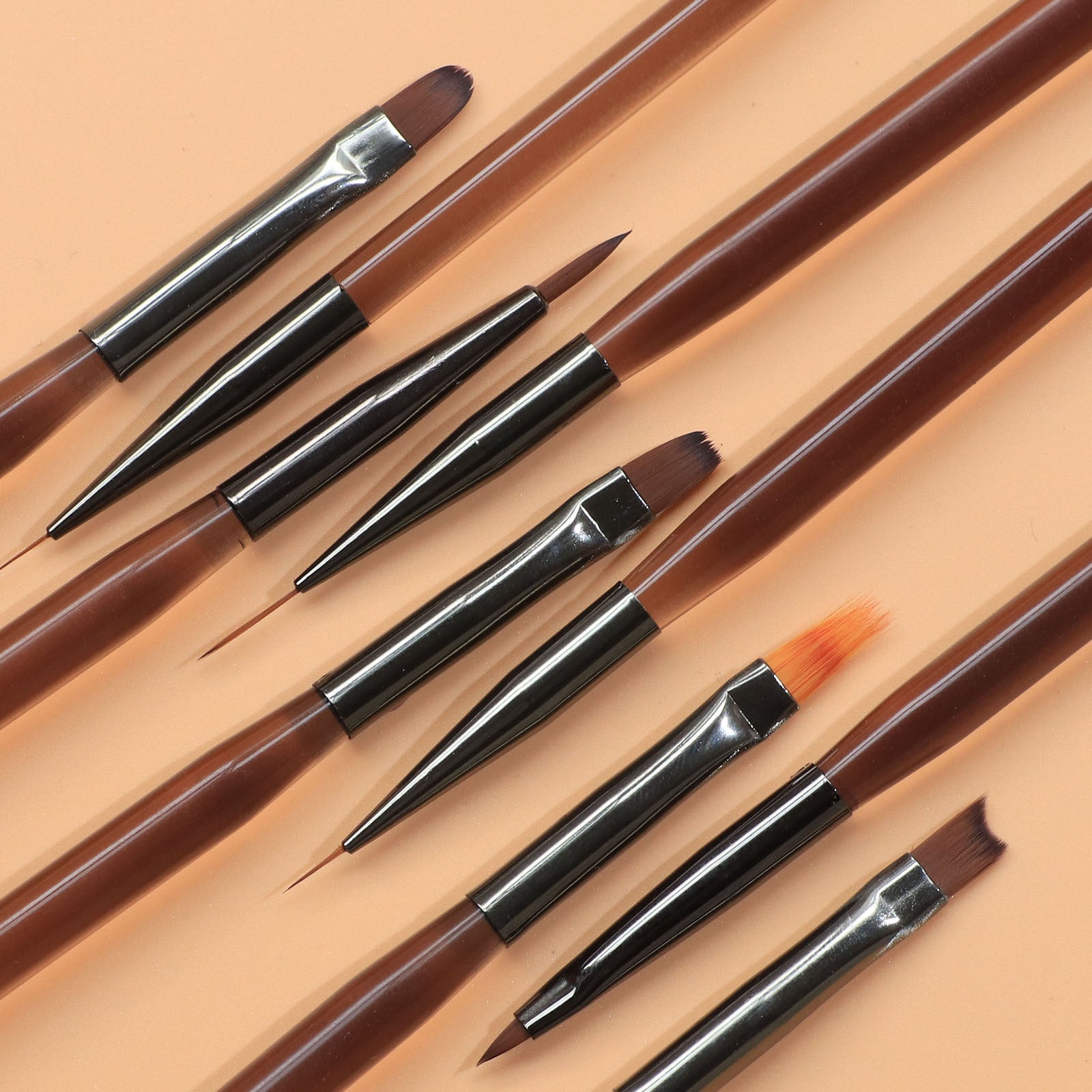 9pcs Professional Nail Art Brush Set for Gel Painting