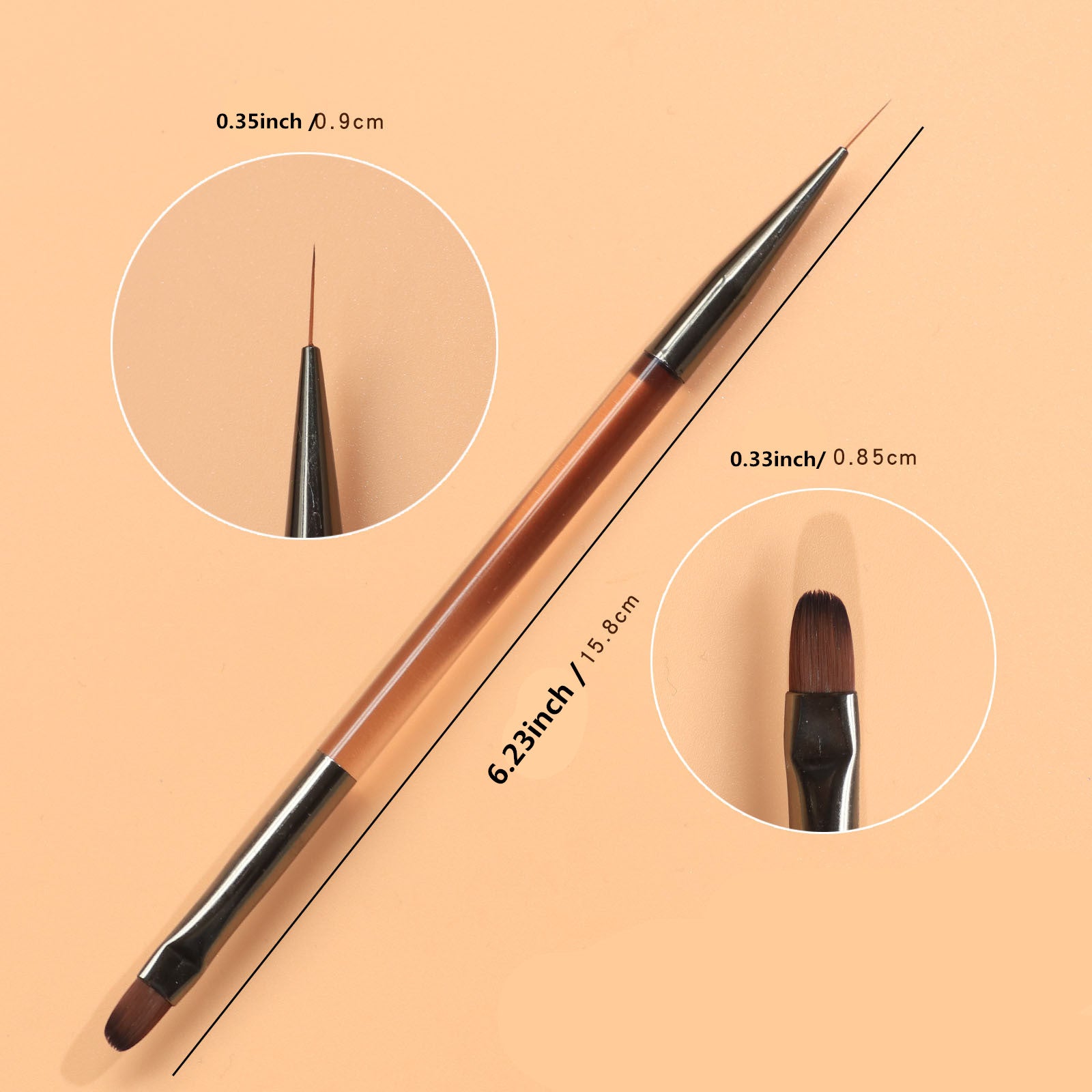 9pcs Professional Nail Art Brush Set for Gel Painting