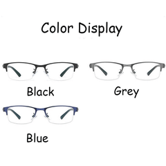 HD Semi Rimless Reading Glasses with Case