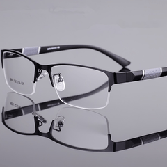 HD Semi Rimless Reading Glasses with Case