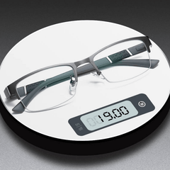 HD Semi Rimless Reading Glasses with Case