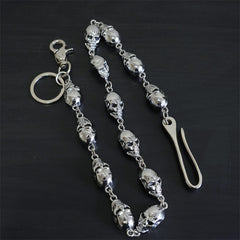 Men's Motorcycle Key Chain Jean Biker Wallet Belts Chain Skull Charm Gothic Rock