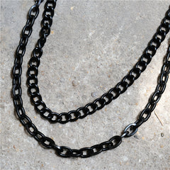 Punk Metal Waist Chain Chunky Double Pants Chain