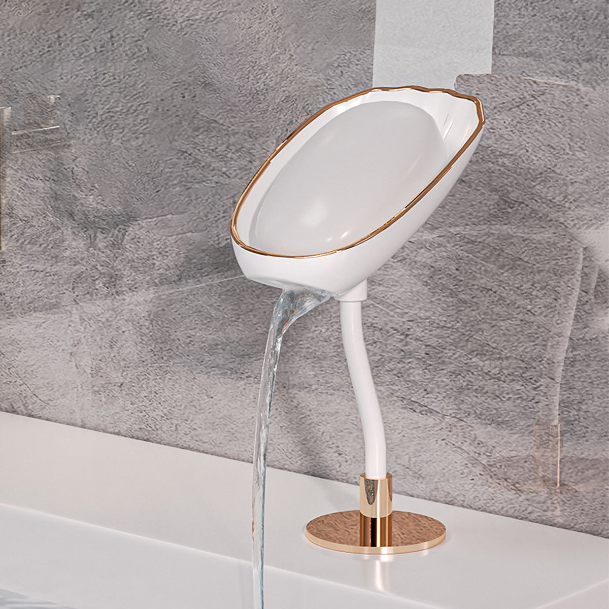 Adjustable Soap Holder Self Adhesive Soap Storage Drain Rack