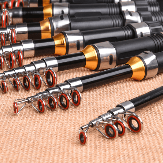 Retractable Fishing Rod for Ice and Saltwater Lightweight Portable