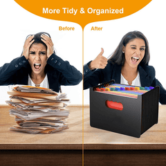 Self A4 Expanding File Folder Standing Plastic Organizer