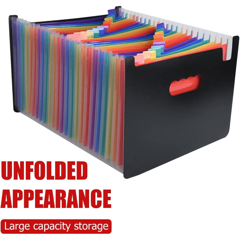 Self A4 Expanding File Folder Standing Plastic Organizer