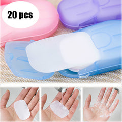 20pcs Soap Paper Flakes - Eco Friendly Hand Washing for Outdoors
