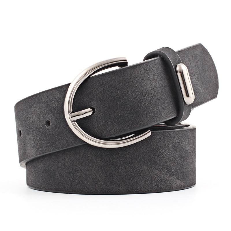 Oval Pin Buckle Belts Vintage Waistband Jeans Pants Belt Dress Girdle