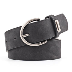 Oval Pin Buckle Belts Vintage Waistband Jeans Pants Belt Dress Girdle