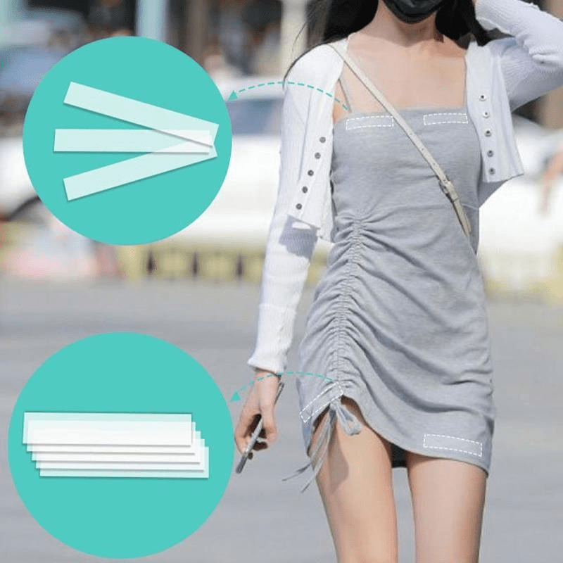 20pcs 72pcs Invisible Double Sided Rayon Tape for Sensitive Skin Clothing