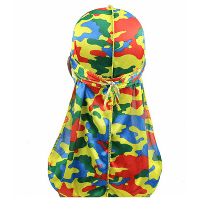Camouflage Print Long Tail Pirate Hat for Men