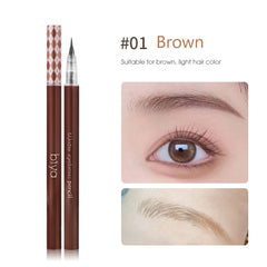 Long Lasting Waterproof Eyebrow Pencil Fine Nib Brown Gray Shades