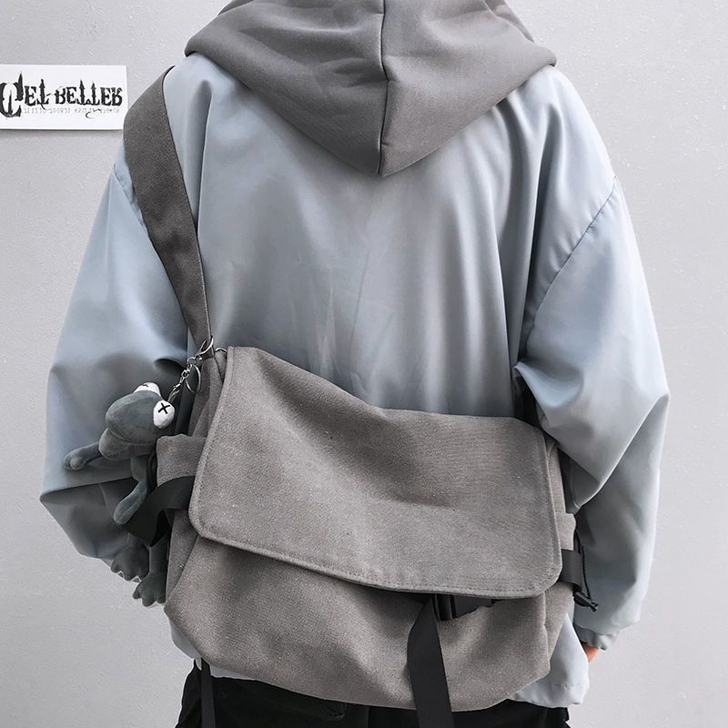 Canvas Messenger Bag For Travel Crossbody Bag