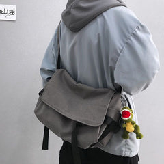 Canvas Messenger Bag For Travel Crossbody Bag