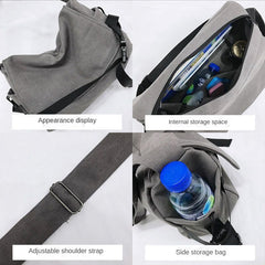 Canvas Messenger Bag For Travel Crossbody Bag