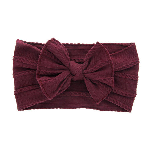 6pcs Soft Bowknot Headbands for Baby Girls
