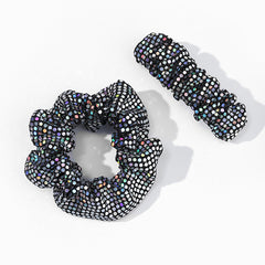 Sequins Fabric Large Scrunchie Hair Tie Ponytail Hair Rope Y2K Hair Accessories