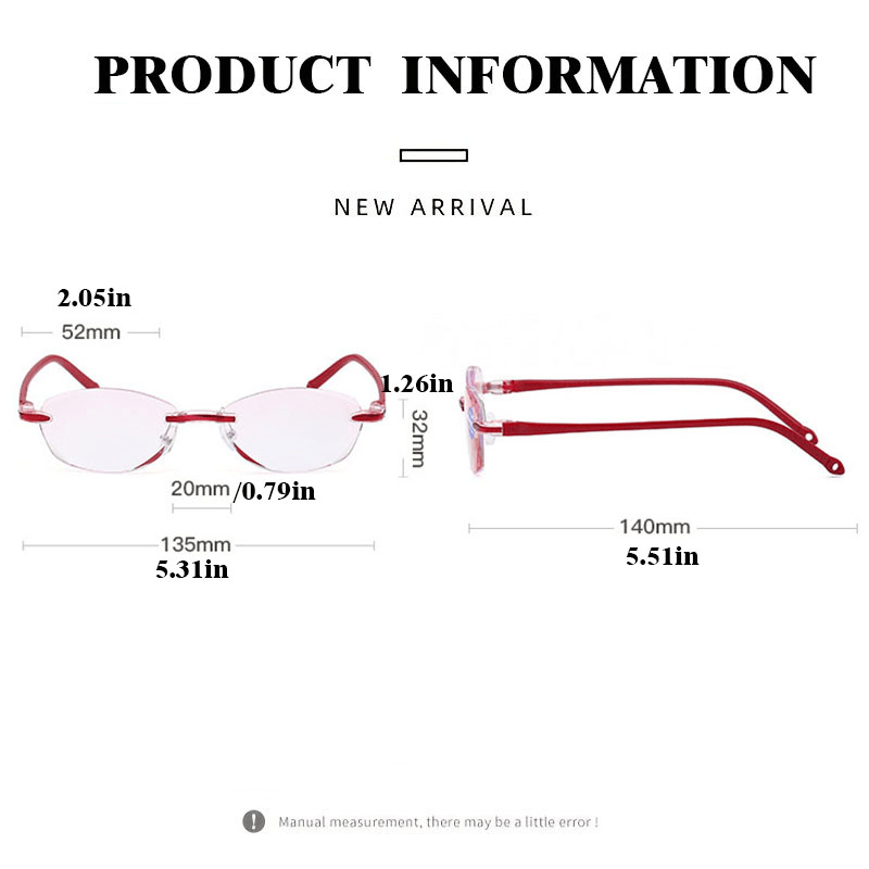 Ultra Light Reading Glasses Men Women + Case