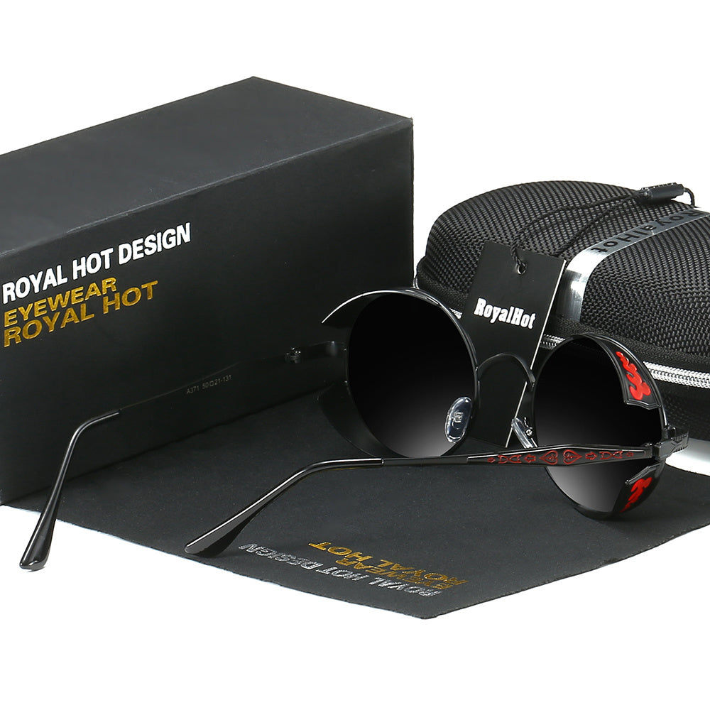 RoyalHot Polarized Round Large Frame Sunglasses
