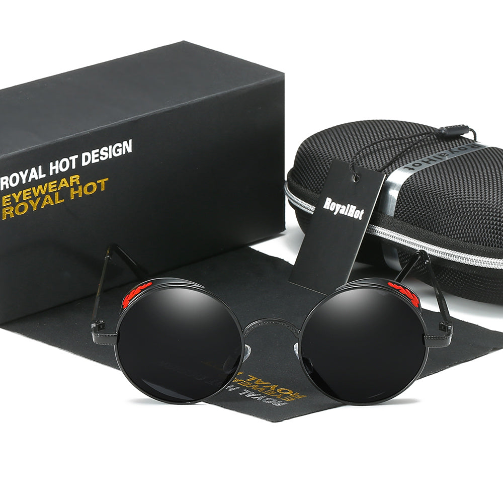 RoyalHot Polarized Round Large Frame Sunglasses