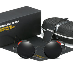 RoyalHot Polarized Round Large Frame Sunglasses