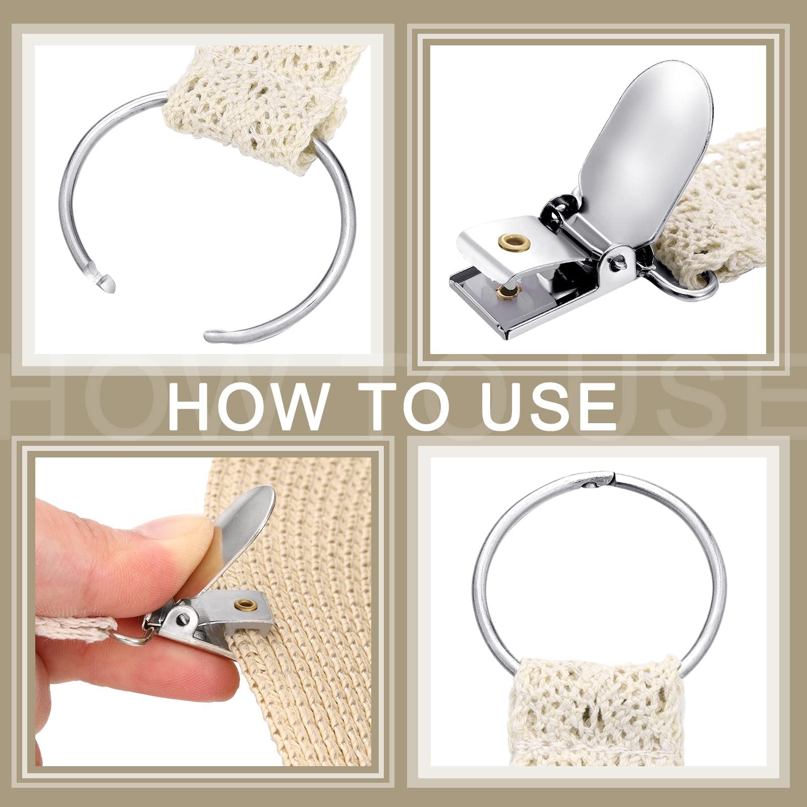 Portable Lace Hat Clip On Bag Hat Holder For Handbag Backpack Luggage