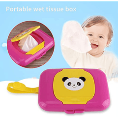 Travel Wipes Case Portable Wipes Dispenser Rose Red