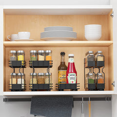 Seasoning Bottle Storage Rack Kitchen Organizer Pull Out Spice Rack Organizer
