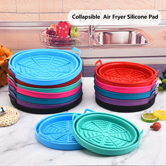 Reusable Air Fryer Silicone Pad Collapsible Nonstick, Easy to Clean