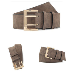 Double Pin Buckle Belt Vintage Dress Girdle For Women