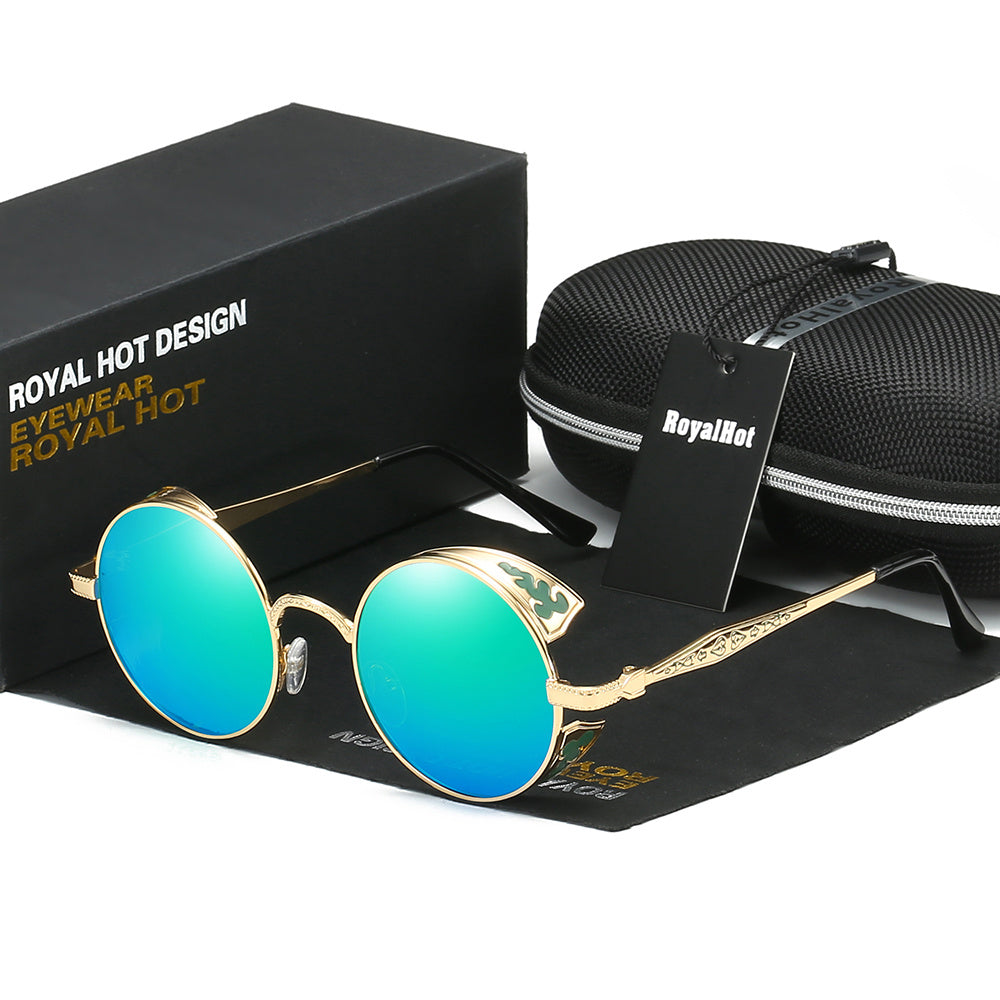 RoyalHot Unisex Round Polarized Sunglasses