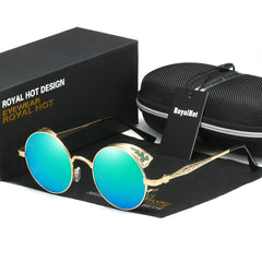 RoyalHot Unisex Round Polarized Sunglasses