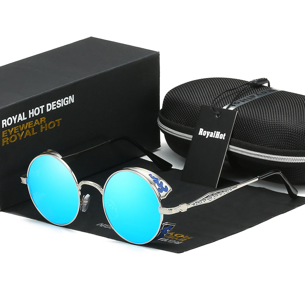 RoyalHot Unisex Round Polarized Sunglasses