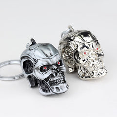 Skull Head Keychain Men Punk Gothic Pendant Keyring