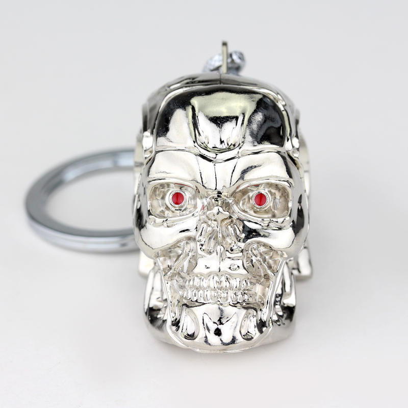 Skull Head Keychain Men Punk Gothic Pendant Keyring