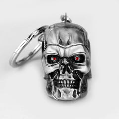 Skull Head Keychain Men Punk Gothic Pendant Keyring