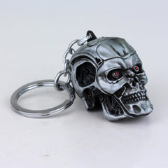 Skull Head Keychain Men Punk Gothic Pendant Keyring