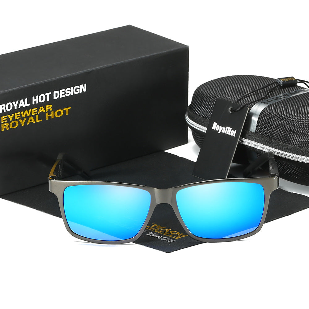 RoyalHot Square Frame Polarized Sunglasses for Driving Fishing